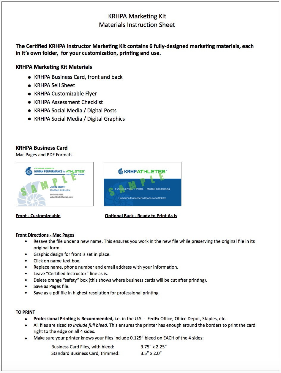 krhpa_marketingkitinstructionsheet krhpa_marketingkitinstructionsheet